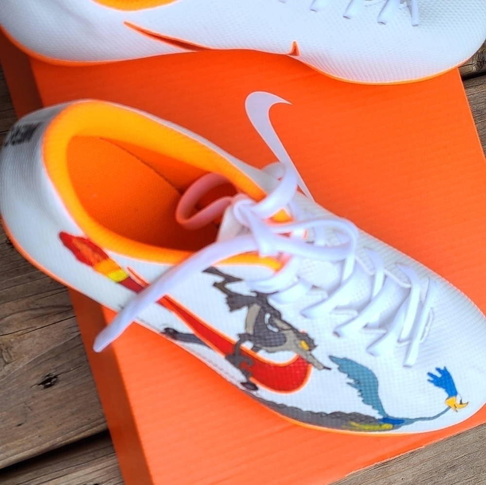 nike shoes mercurial. handpainted looney tunes